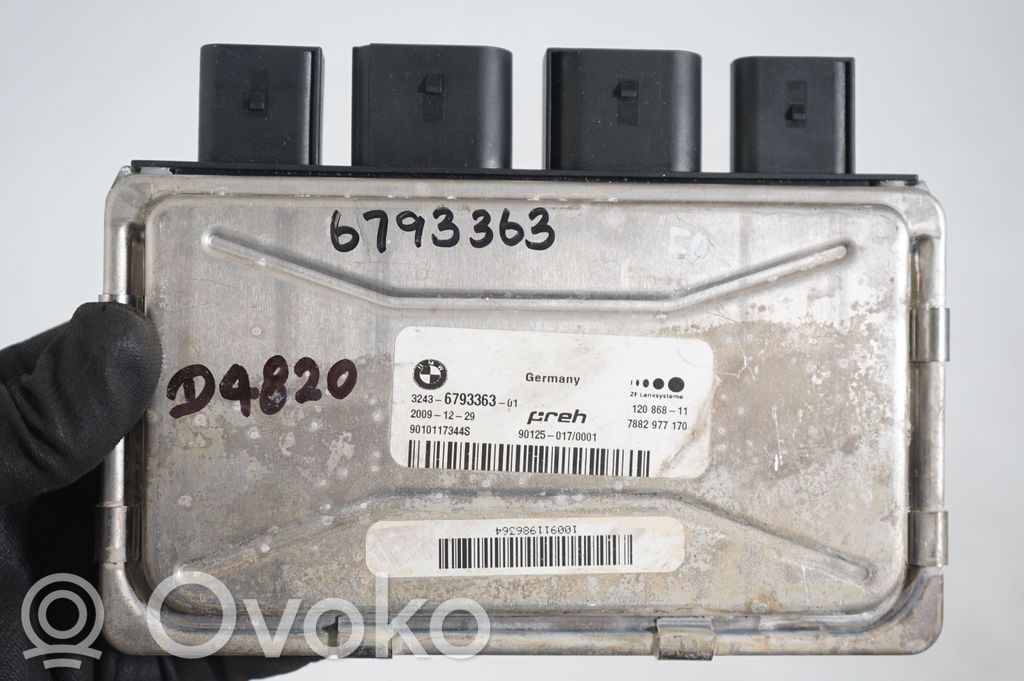 Steering rack control module (8)