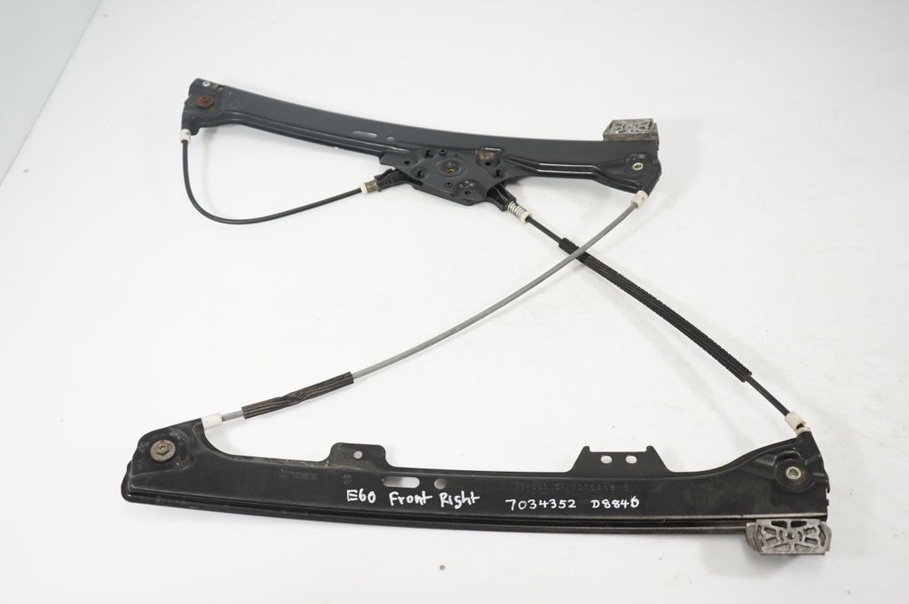 Front door window regulator with motor