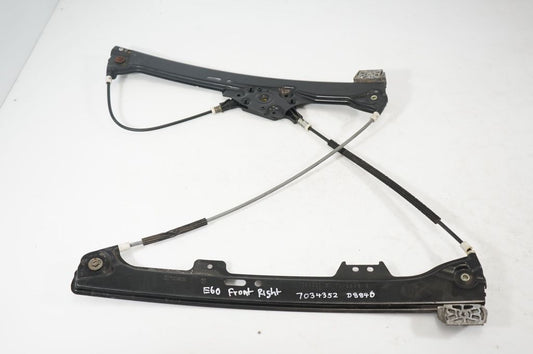 Front door window regulator with motor