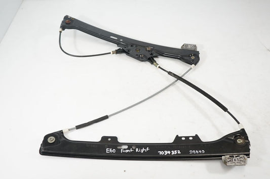 Front door window regulator with motor