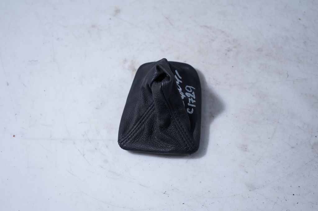 Gear lever shifter trim leather/knob (4)