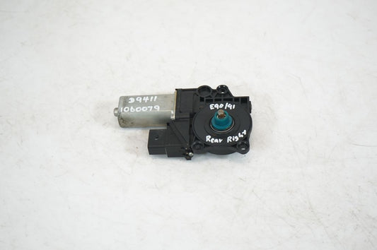 Rear door window regulator with motor