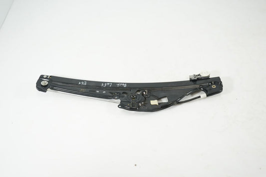 Rear door window regulator with motor