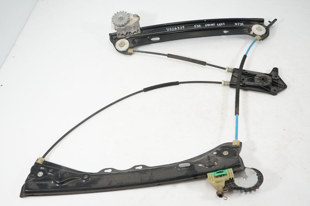 Front door window regulator with motor