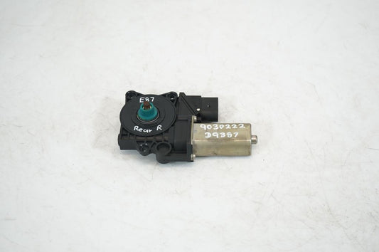 Rear door window regulator with motor