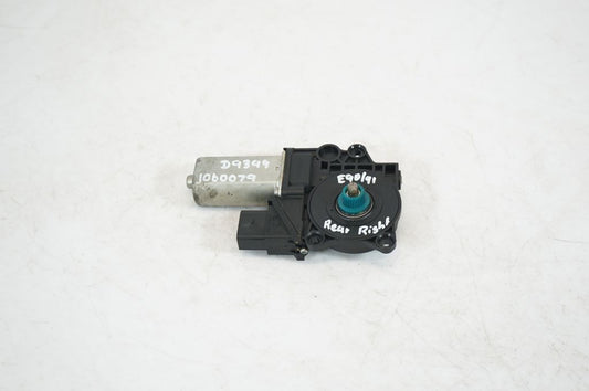 Rear door window regulator with motor