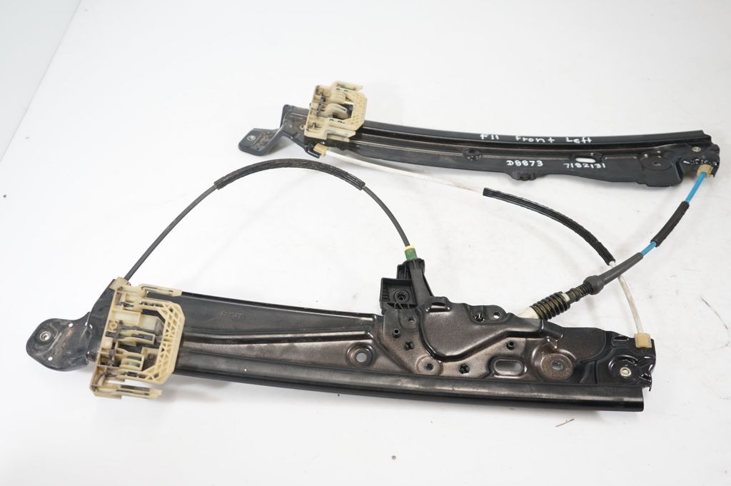 Front door window regulator with motor