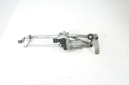 Front wiper linkage and motor