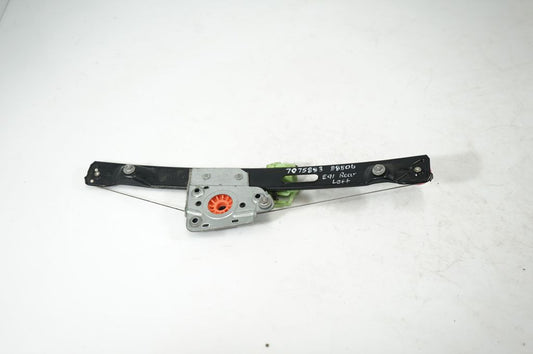 Rear door window regulator with motor