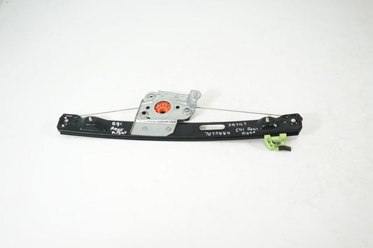 Rear door window regulator with motor