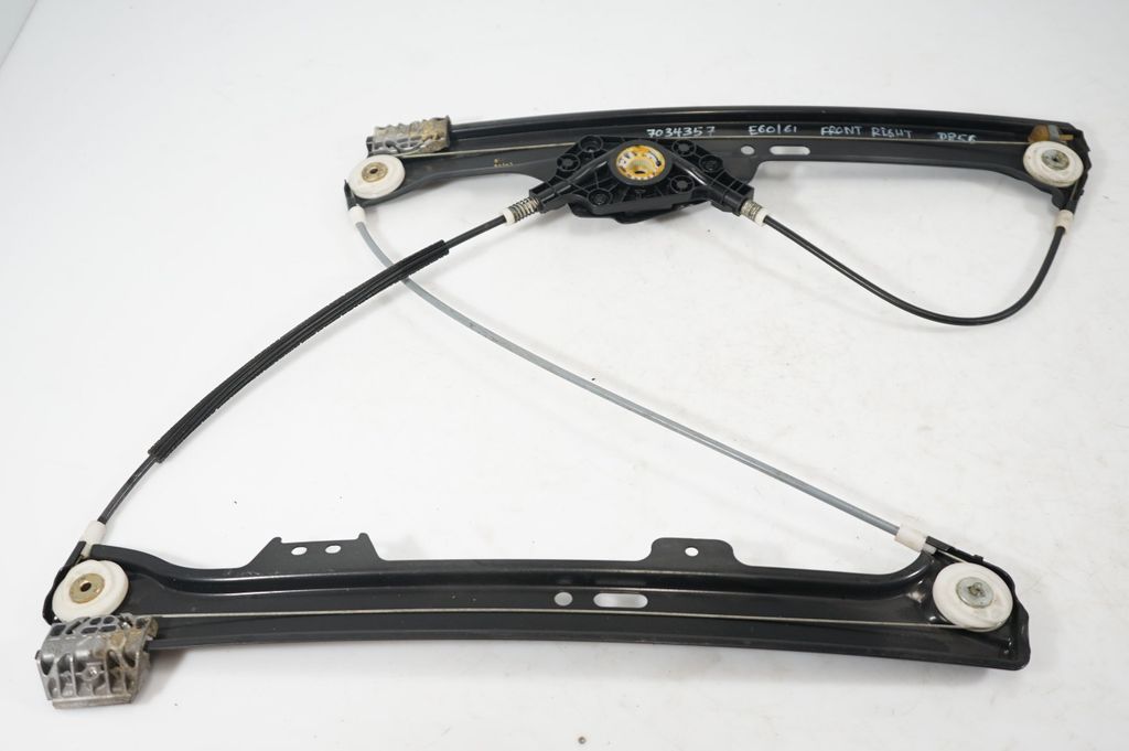 Front door window regulator with motor