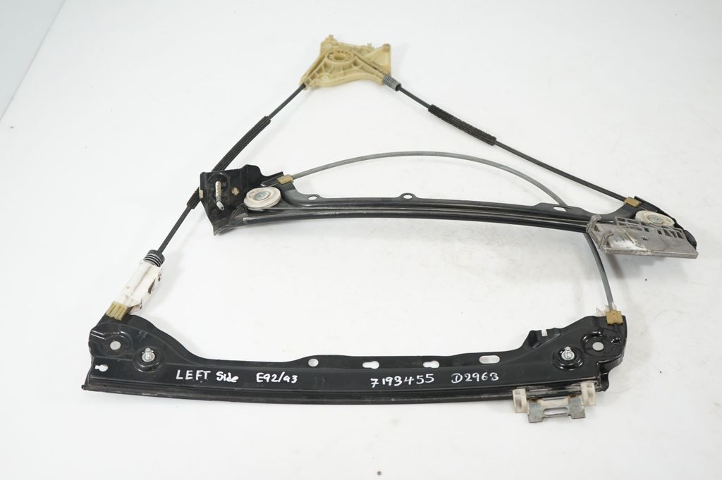 Front door window regulator with motor