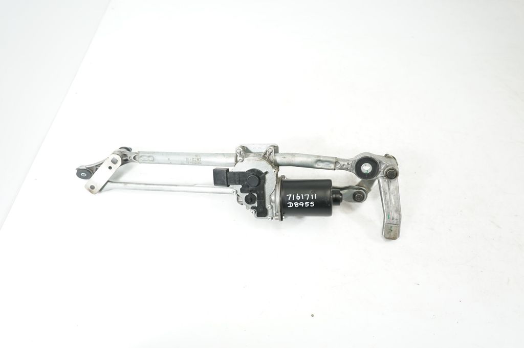 Front wiper linkage and motor