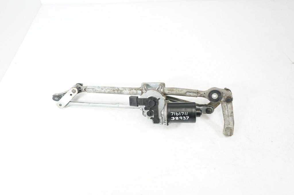 Front wiper linkage and motor