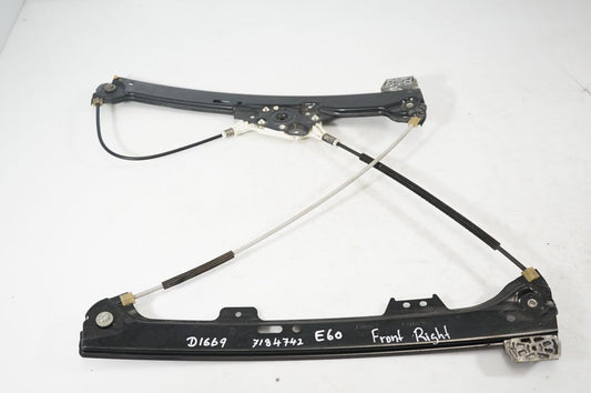 Front door window regulator with motor