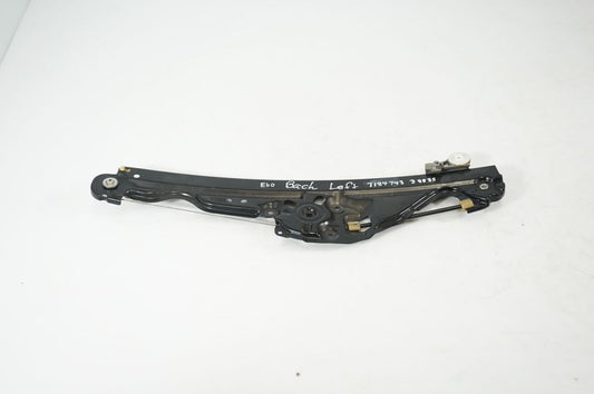 Rear door window regulator with motor