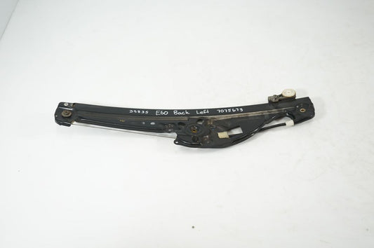 Rear door window regulator with motor