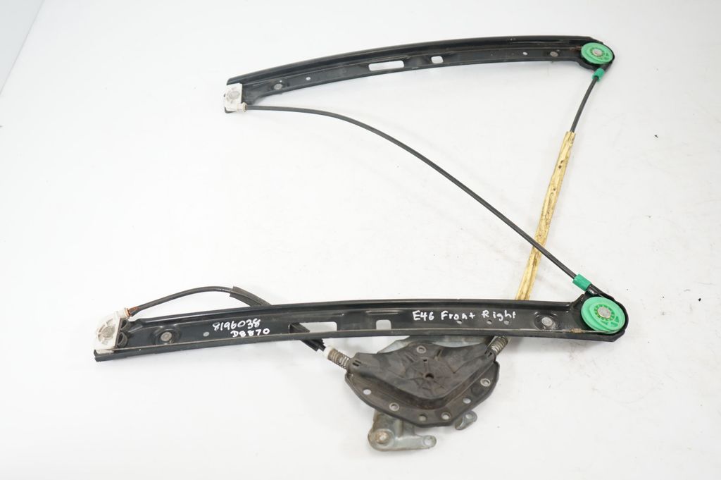 Front door window regulator with motor