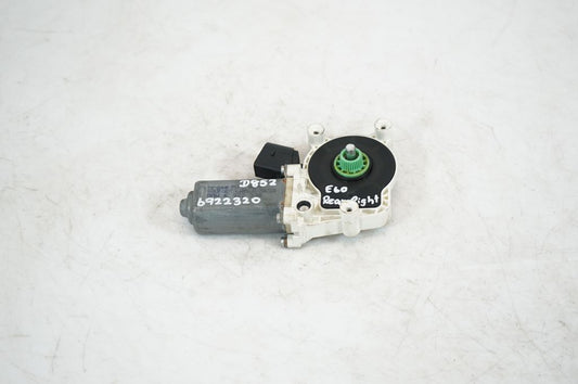 Rear door window regulator with motor