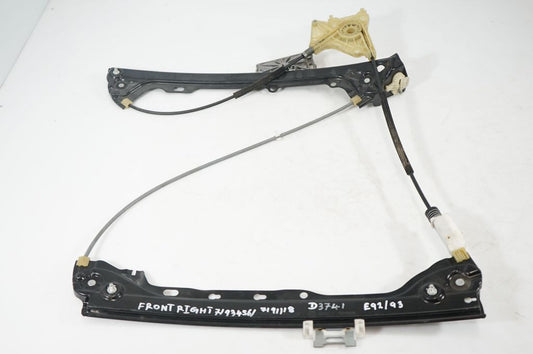 Front door window regulator with motor