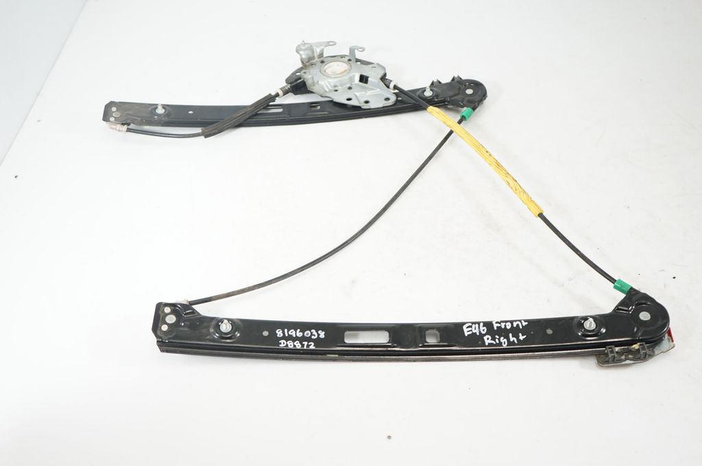Front door window regulator with motor