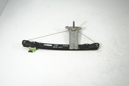 Rear door window regulator with motor