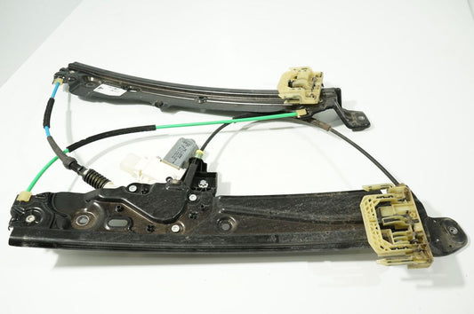 Rear door window regulator with motor