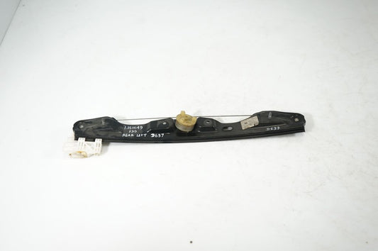 Rear door window regulator with motor