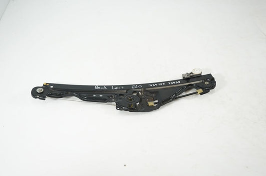 Rear door window regulator with motor