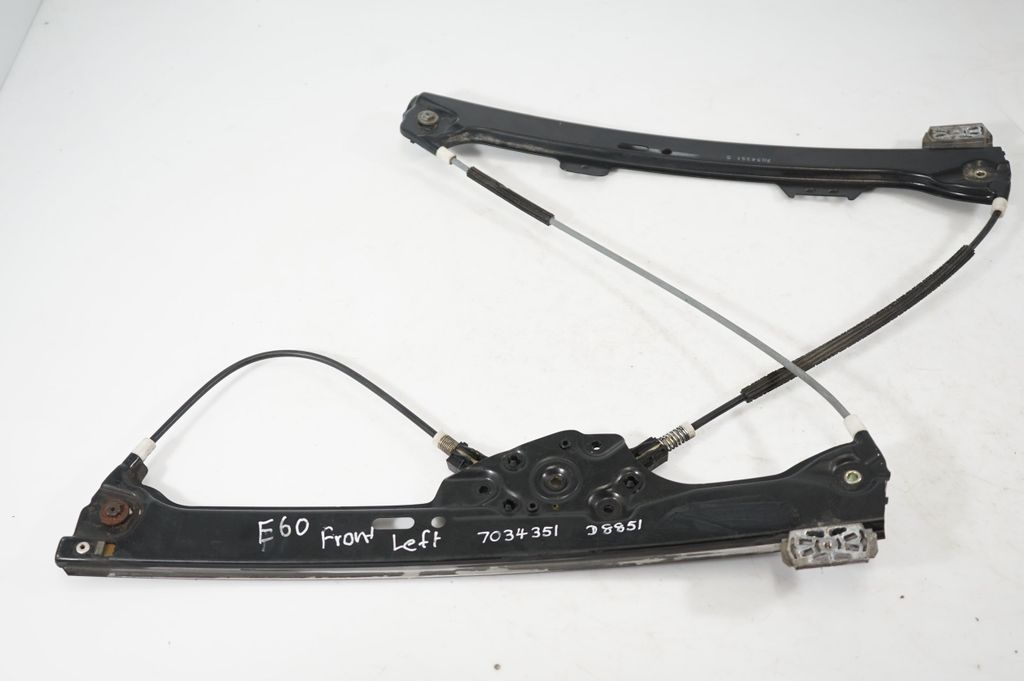 Front door window regulator with motor