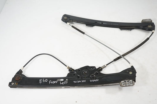 Front door window regulator with motor