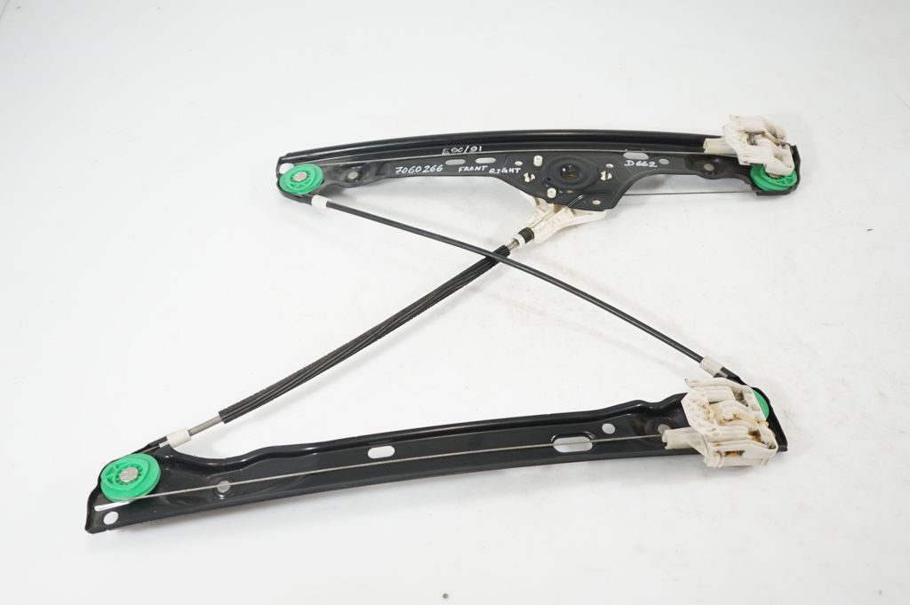 Front door window regulator with motor