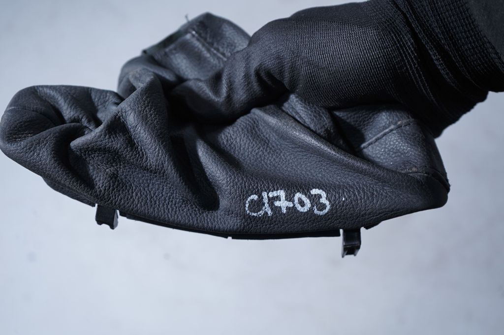 Gear lever shifter trim leather/knob (6)