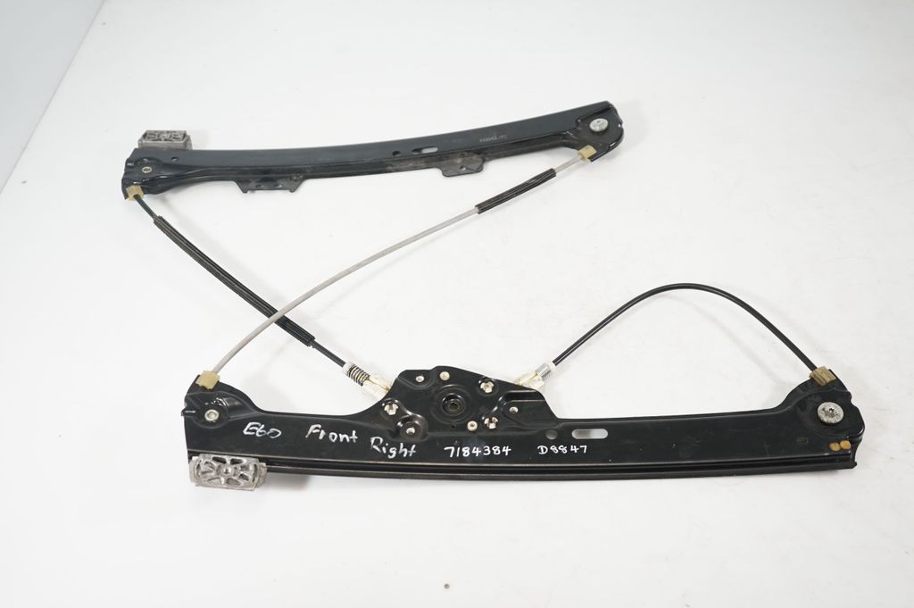 Front door window regulator with motor