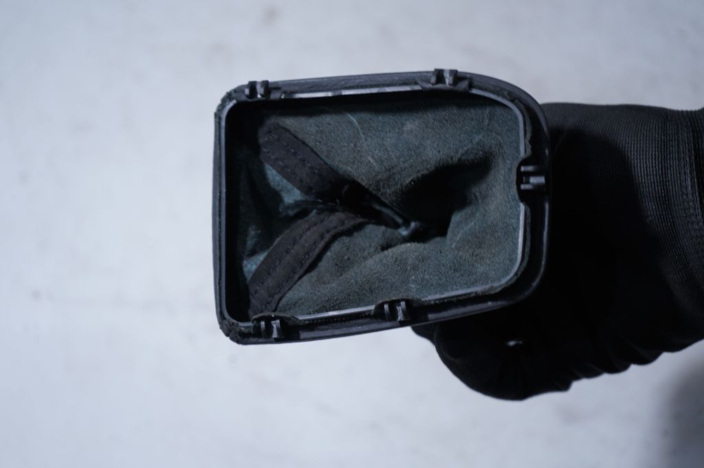 Gear lever shifter trim leather/knob (6)