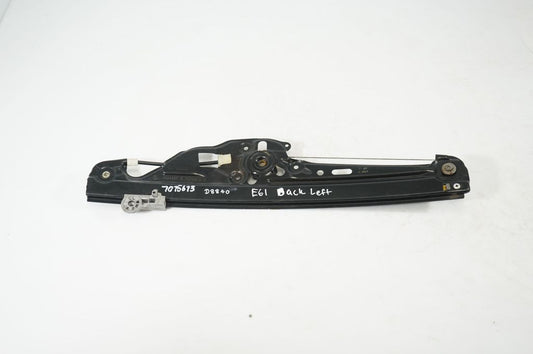 Rear door window regulator with motor