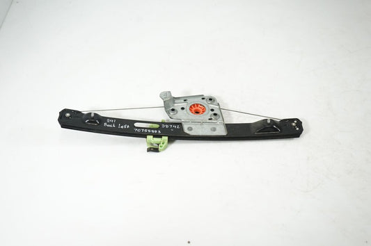 Rear door window regulator with motor
