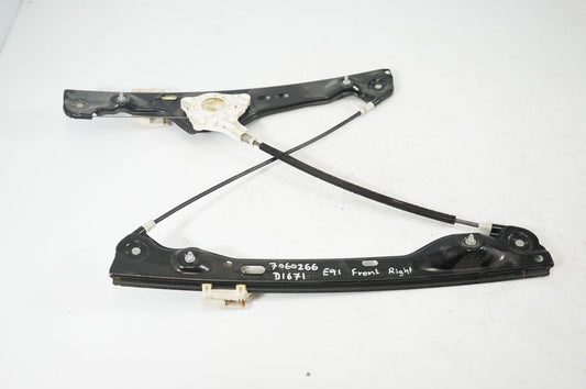 Front door window regulator with motor