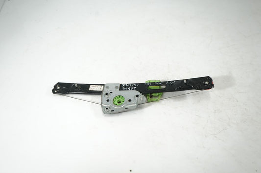 Rear door window regulator with motor