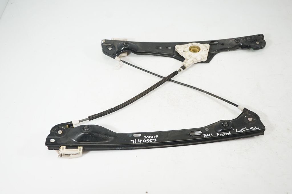 Front door window regulator with motor