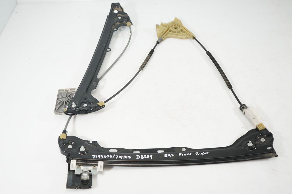 Front door window regulator with motor