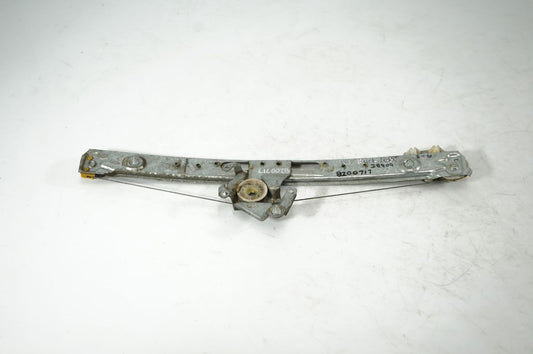 Rear door window regulator with motor