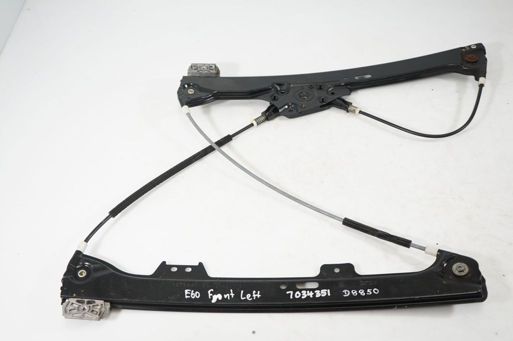 Front door window regulator with motor