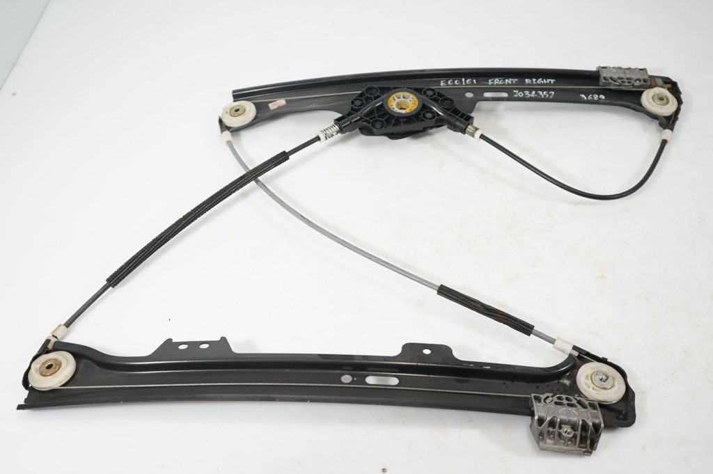 Front door window regulator with motor