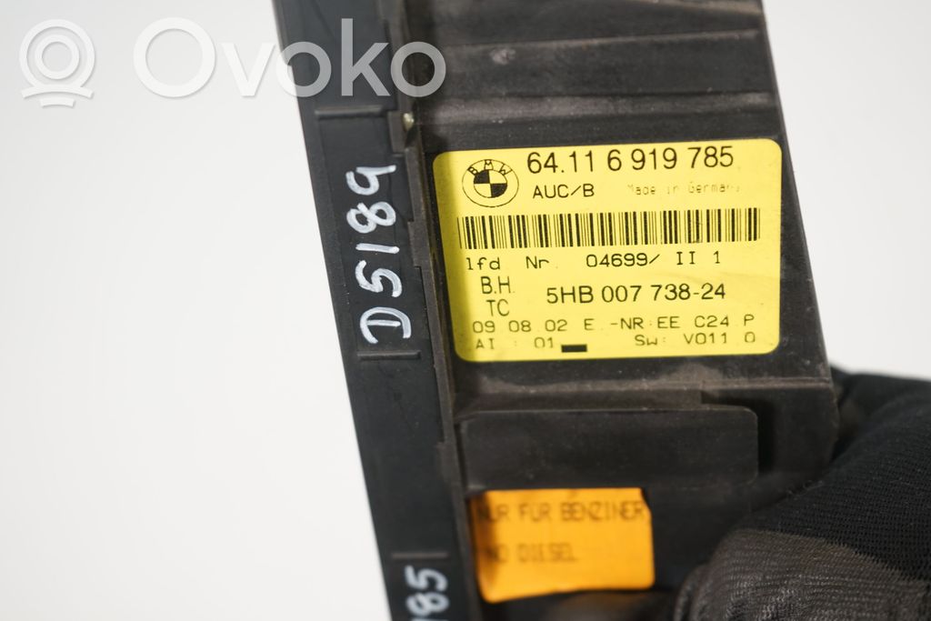 Climate control unit (7)
