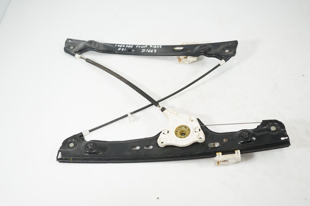 Front door window regulator with motor