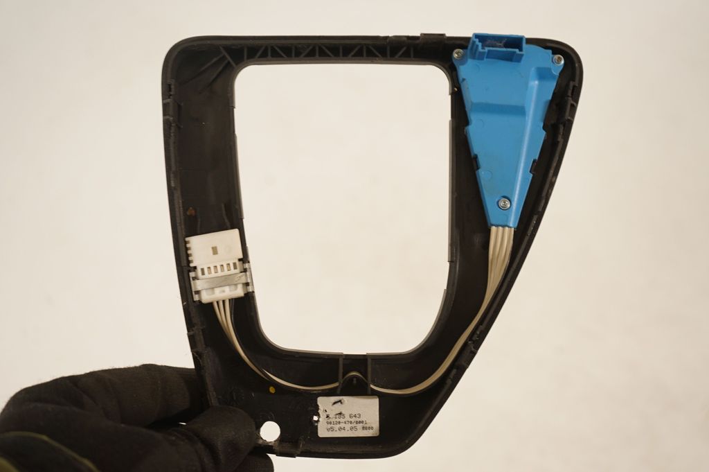 Gear lever shifter trim leather/knob (6)