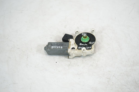 Rear door window regulator with motor