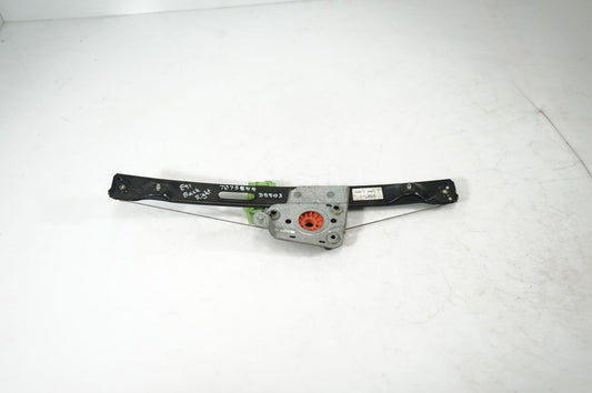 Rear door window regulator with motor