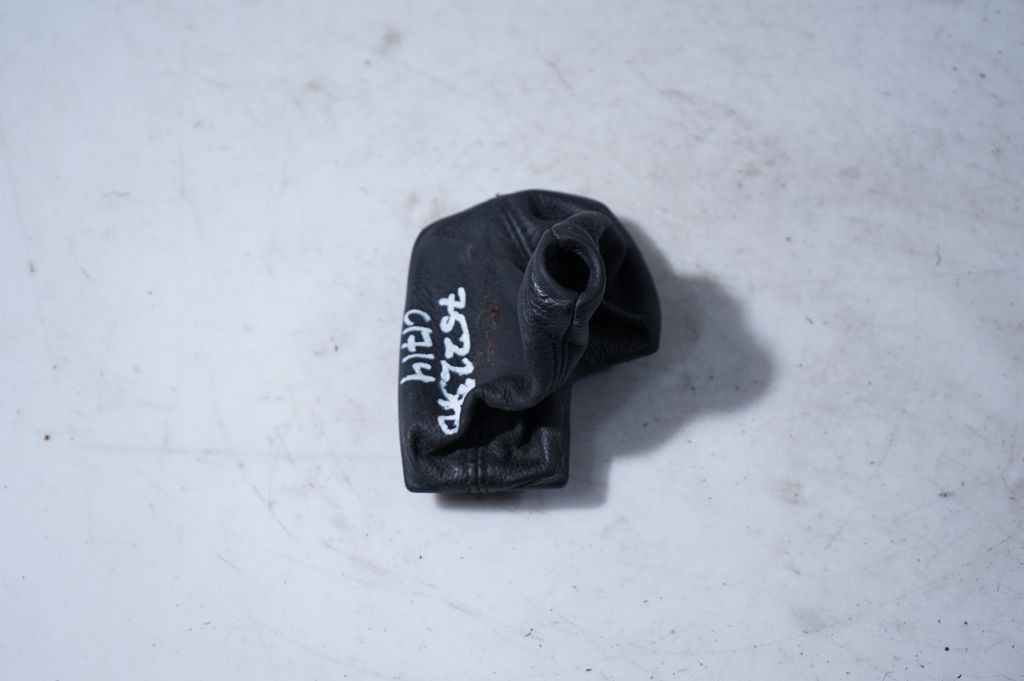 Gear lever shifter trim leather/knob (2)